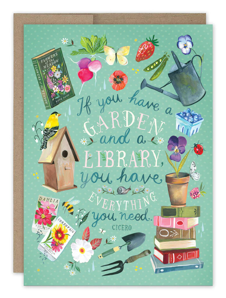 Biely & Shoaf - Garden & Library Birthday Card