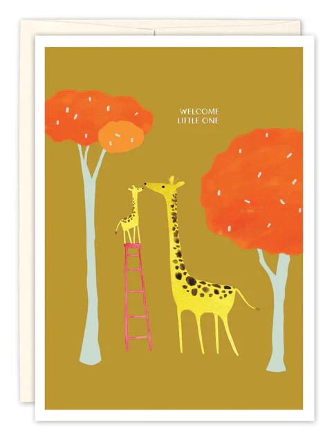 Biely & Shoaf - Giraffes Baby Card