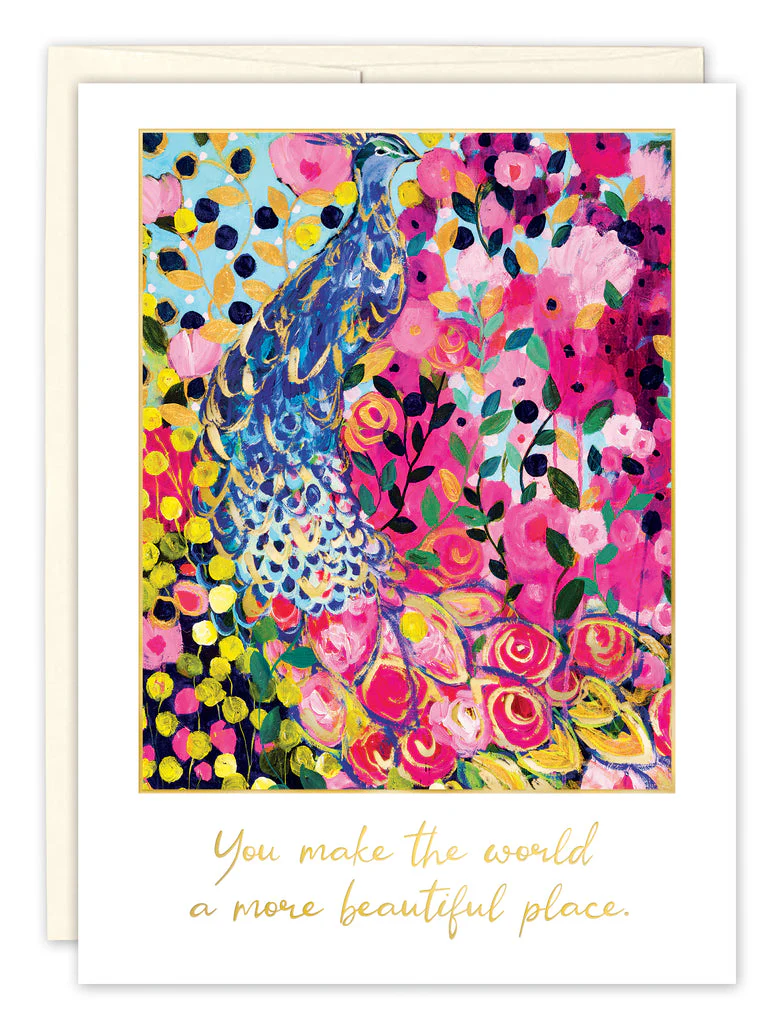 Biely & Shoaf - Peacock Friendship Card