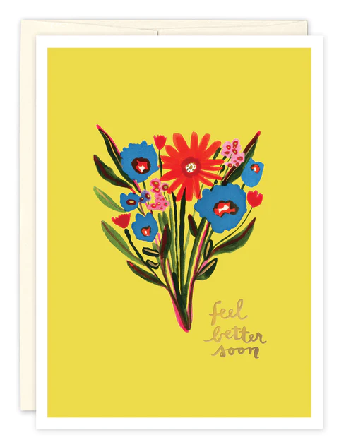 Biely & Shoaf - Yellow Bouquet Get Well Card