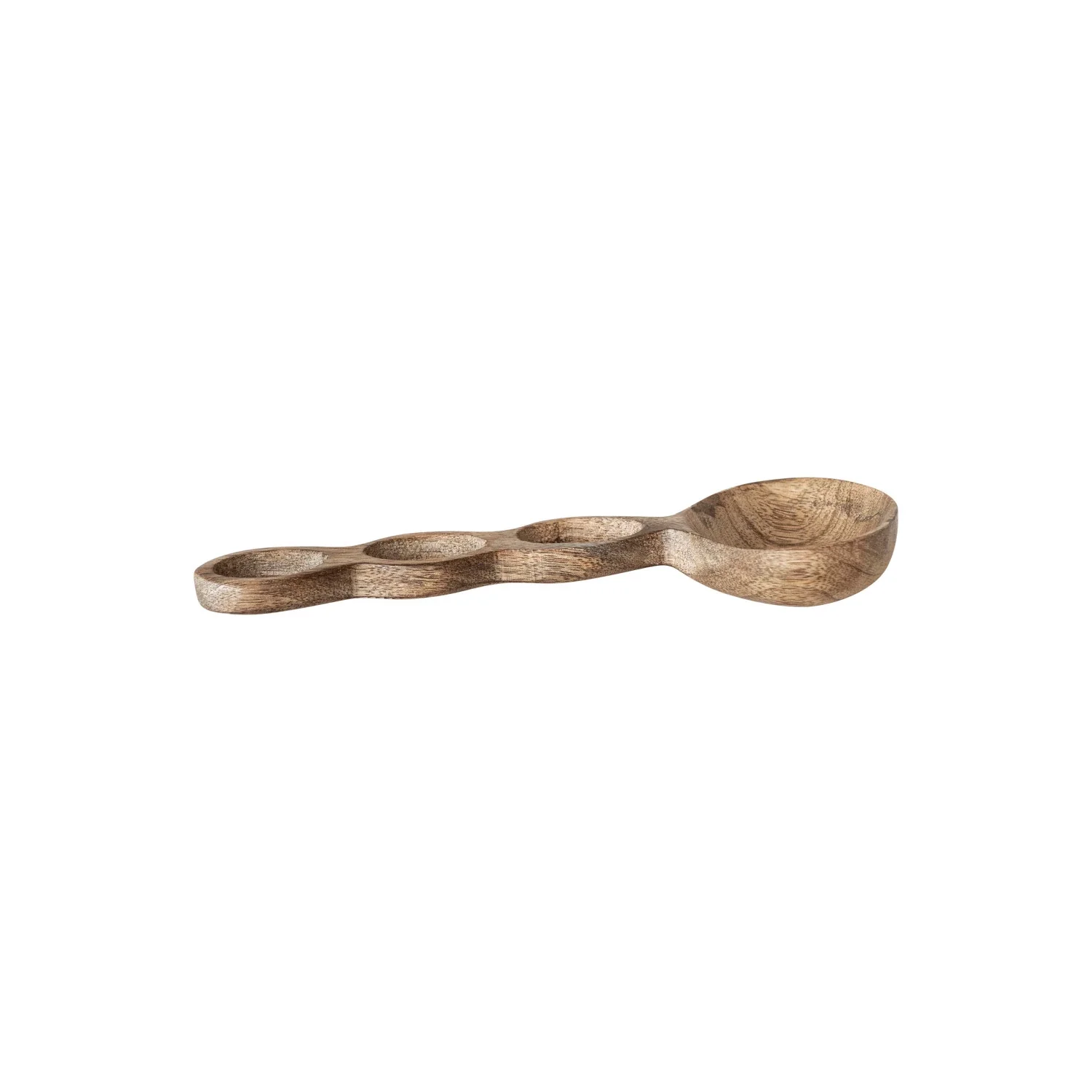 Bloomingville - Carved Mango Wood Spoon with Circle Cut-Out Handle - Image 2