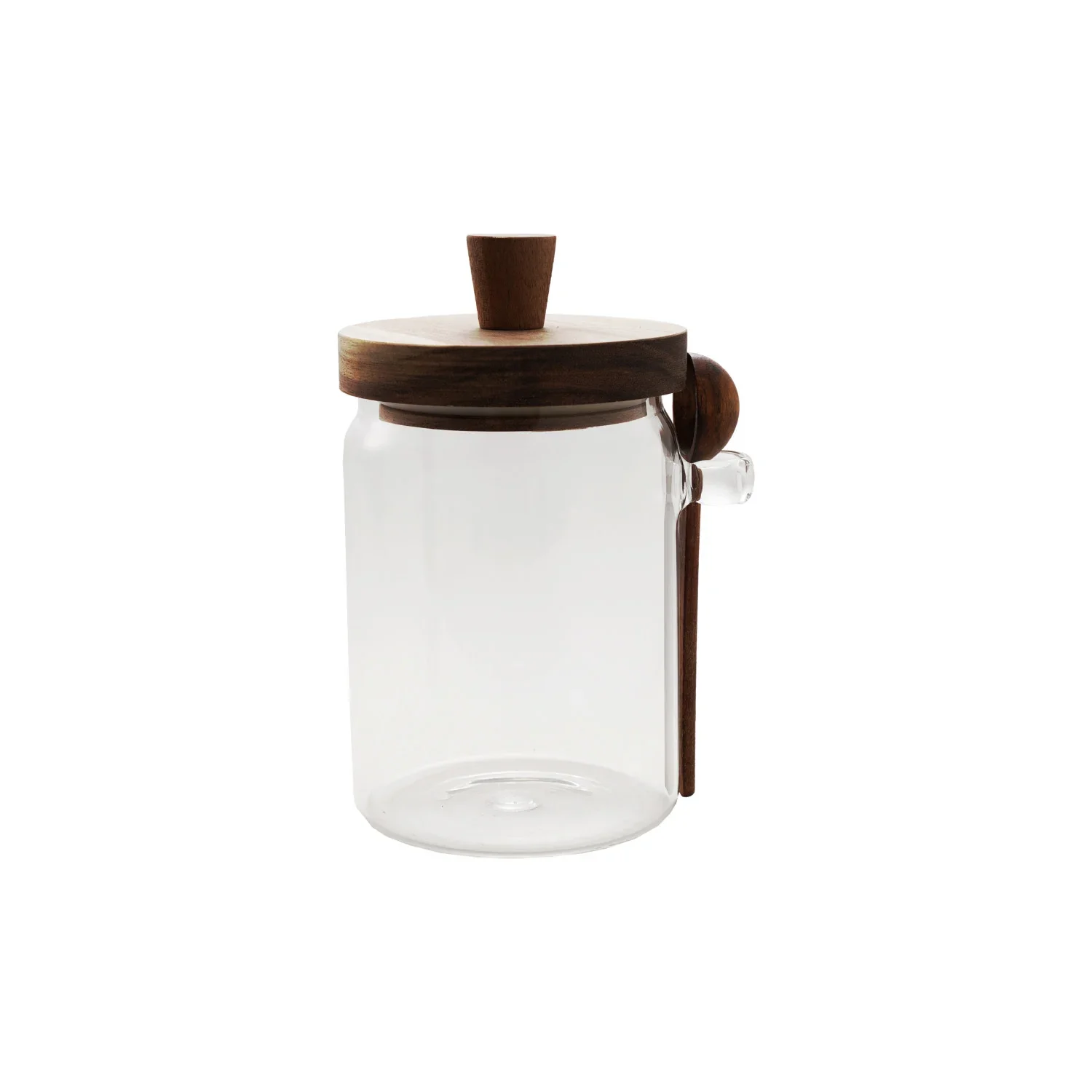 Bloomingville - Glass Canister with Wood Lid & Spoon - Image 2
