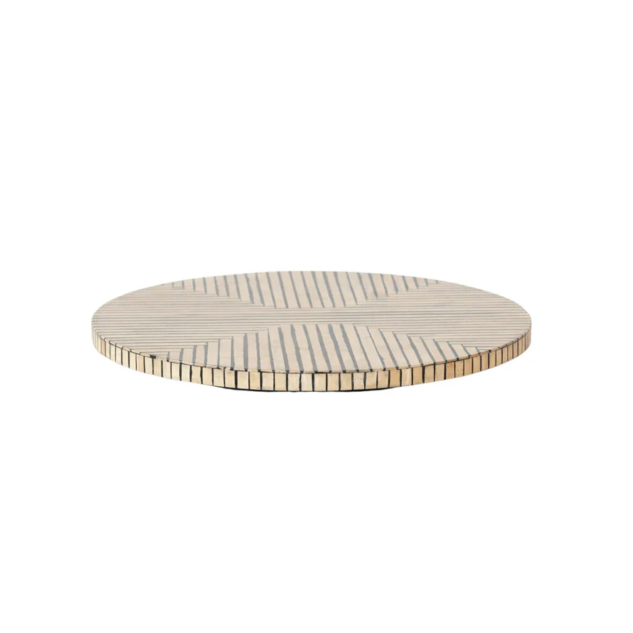 Bloomingville - Lazy Susan with Geometric Stripes - Image 2