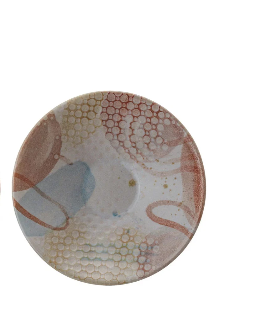 Bloomingville - Stoneware Bowl with Abstract Design - Image 3