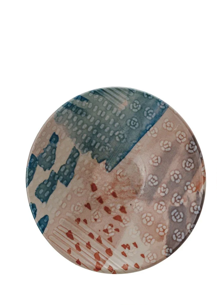 Bloomingville - Stoneware Bowl with Abstract Design - Image 4