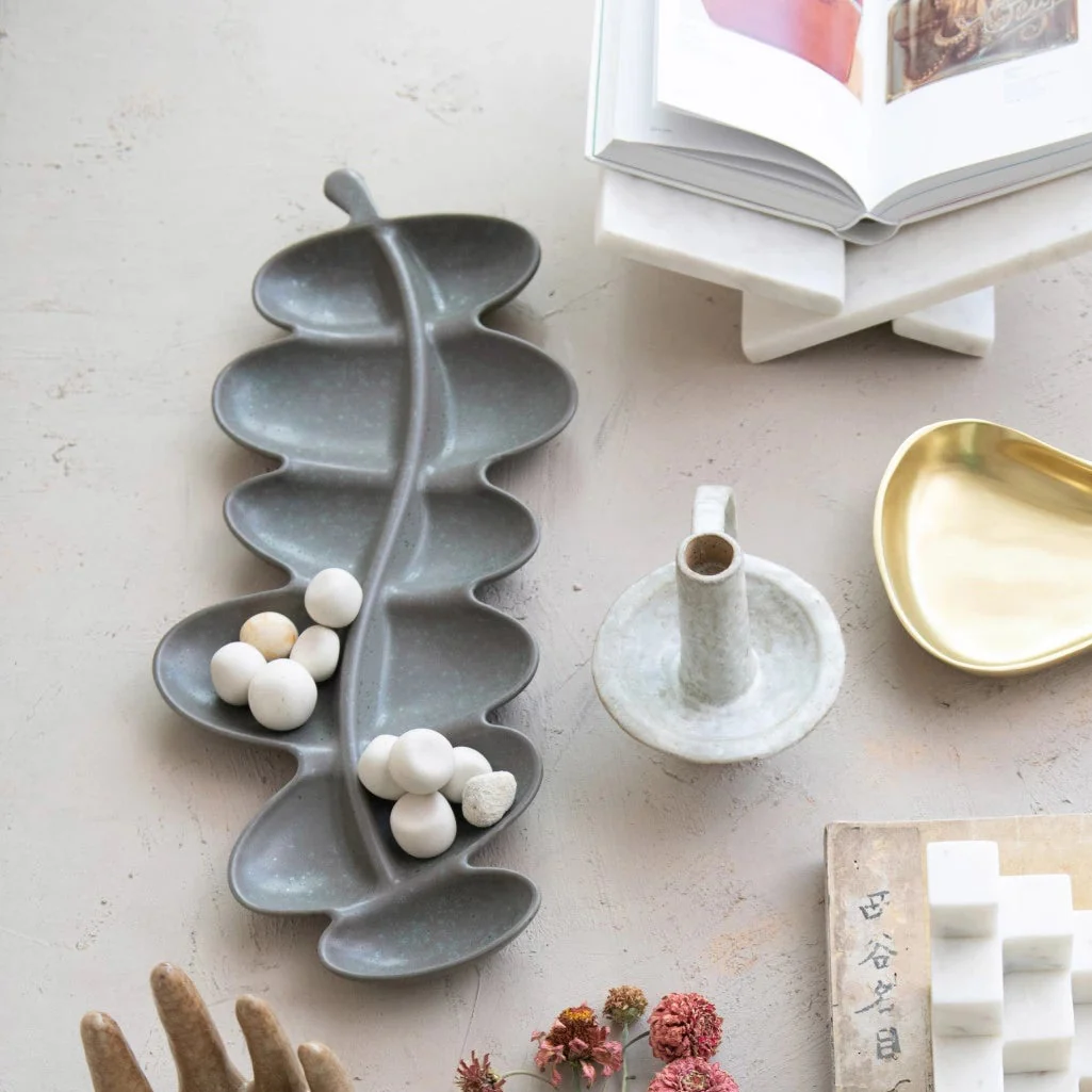 Bloomingville - Stoneware Organic Shaped Tray - Image 2
