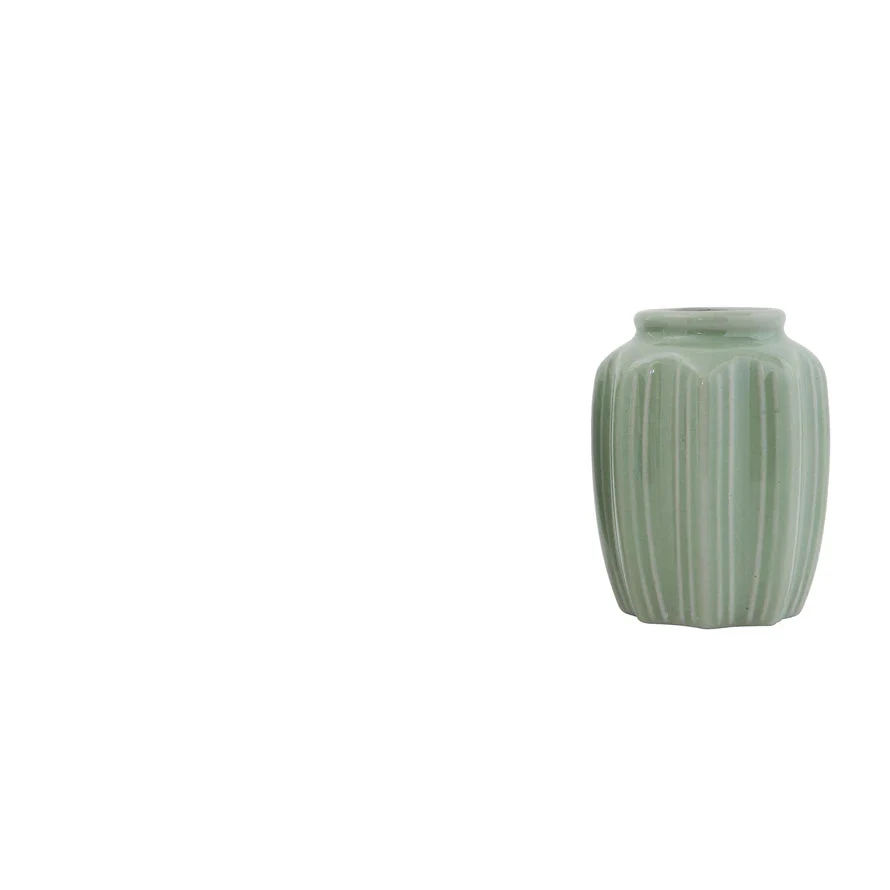 Bloomingville - Jade Crackle Glaze Vase - Image 4
