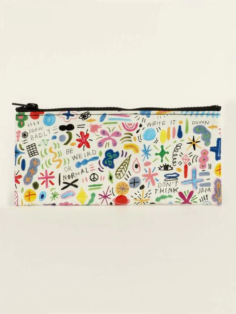 Blue Q - Doodle Party Pencil Case