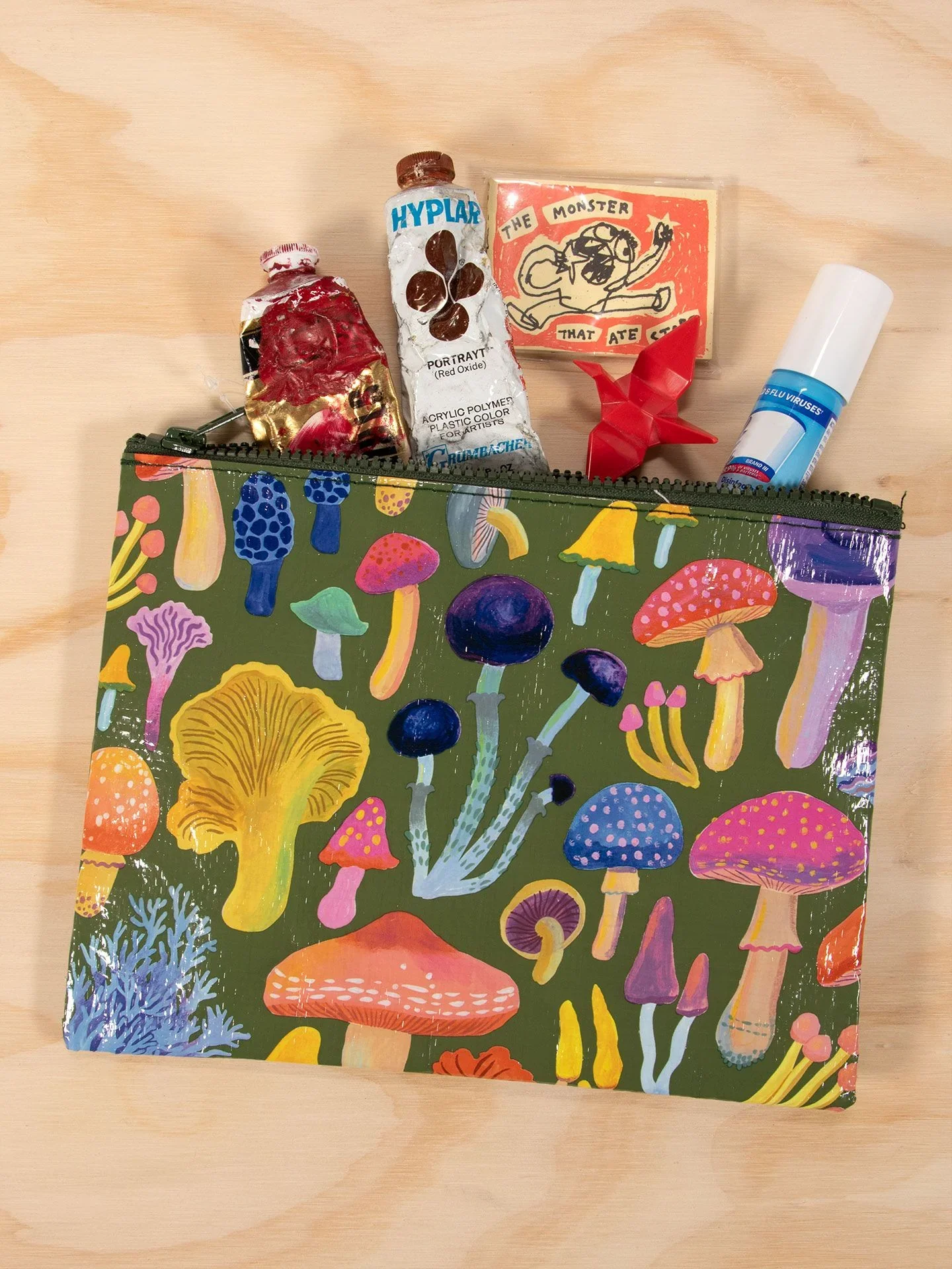 Blue Q - Mushrooms Zipper Pouch - Image 2