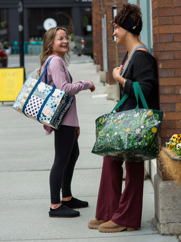 Blue Q - Patchwork Shoulder Tote - Image 3