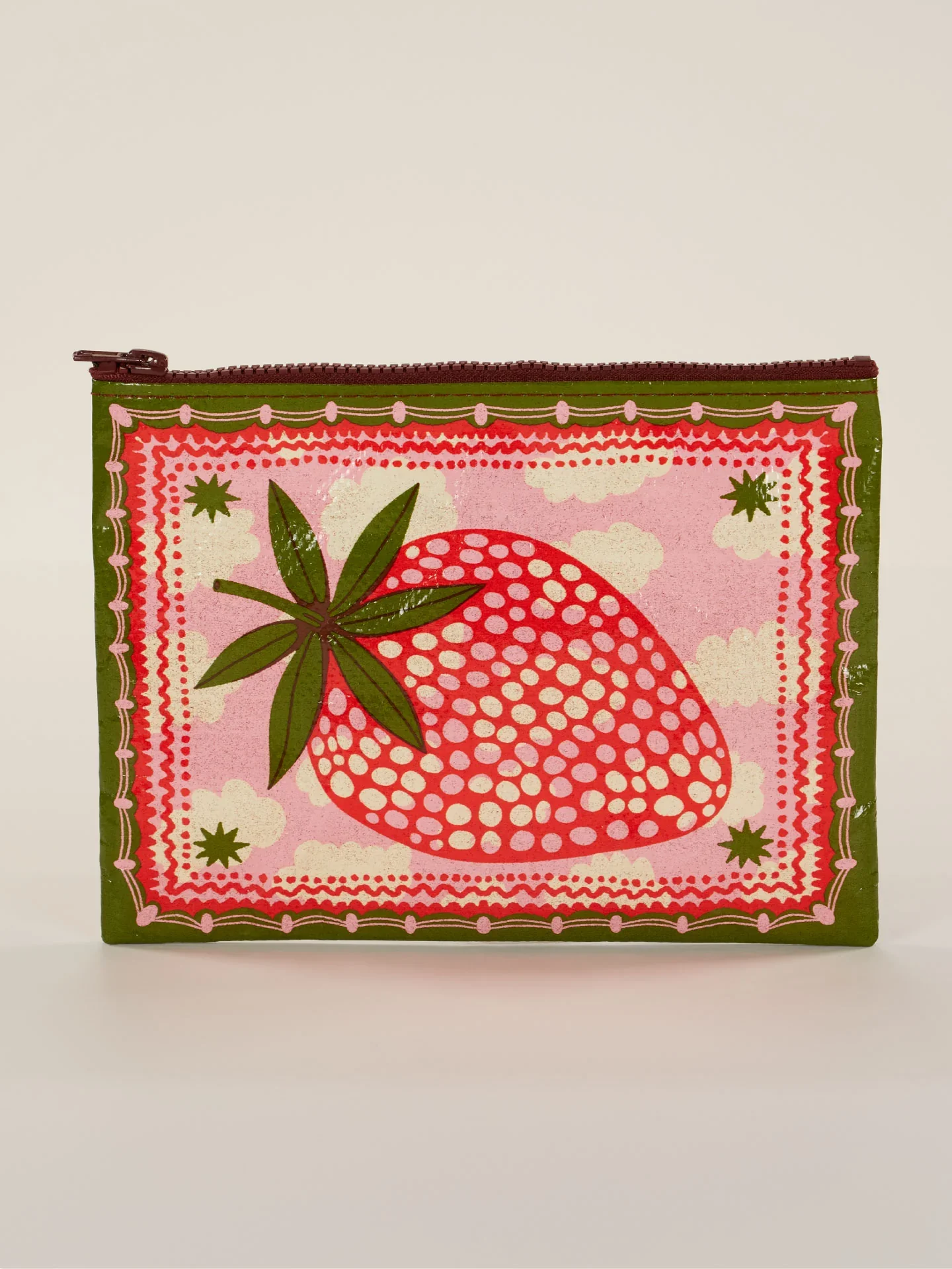 Blue Q - Strawberry Clouds Zipper Pouch