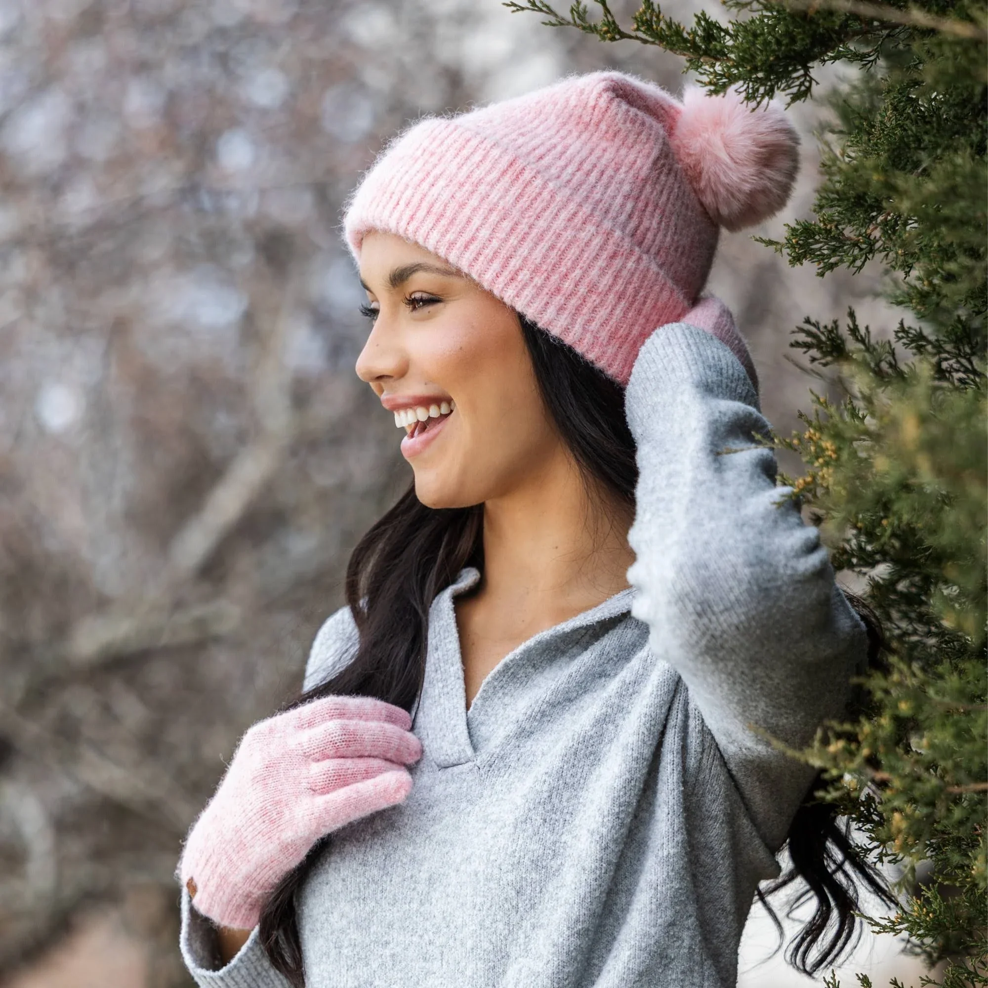 Britt's Knits - Powder Knit Ultra Soft Pom Hat