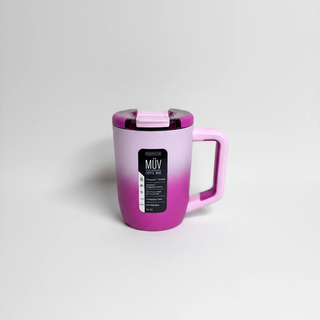 BrüMate - Müv 15 Ounce, Frosted Rose
