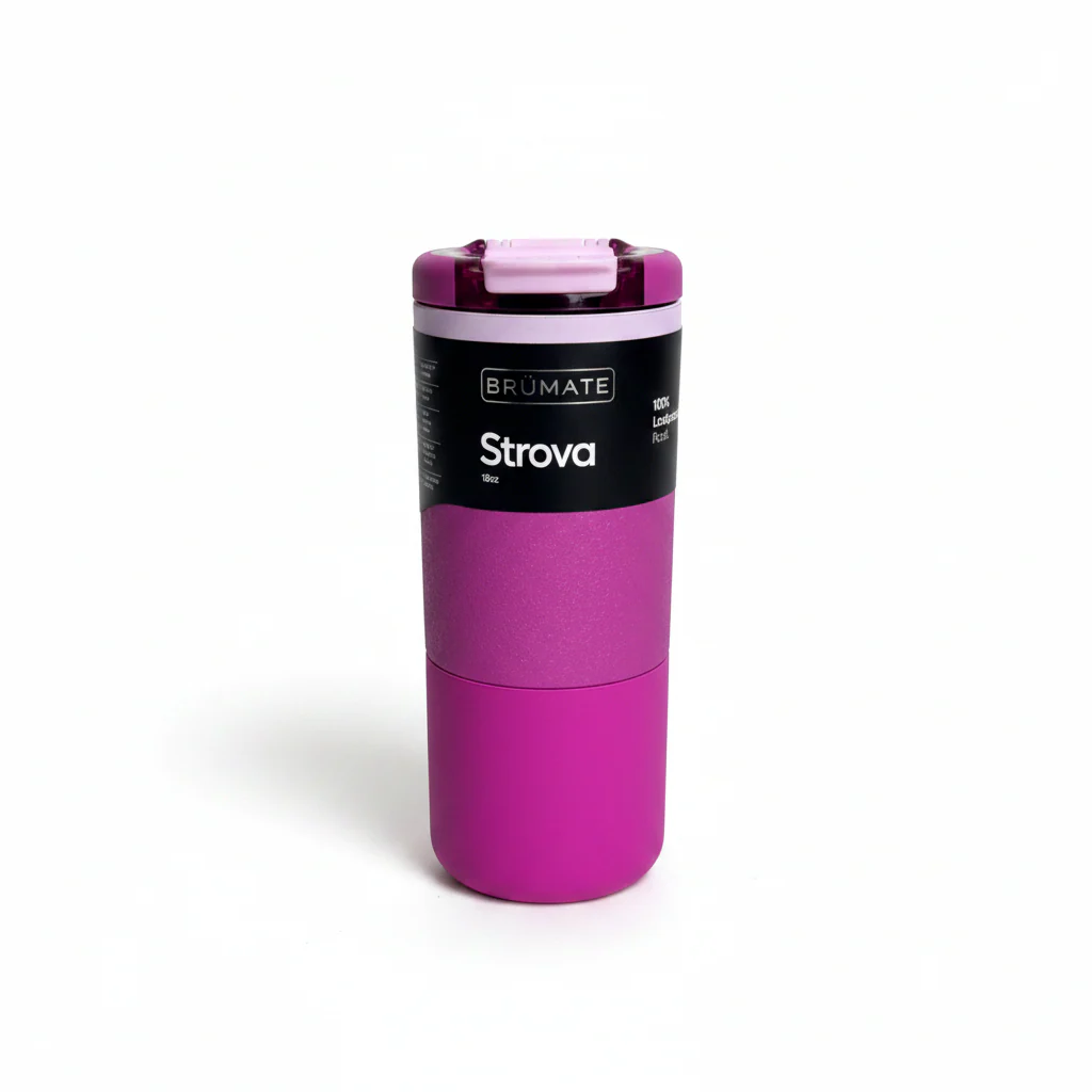 BrüMate - Strova 18 Ounce, Frosted Rose