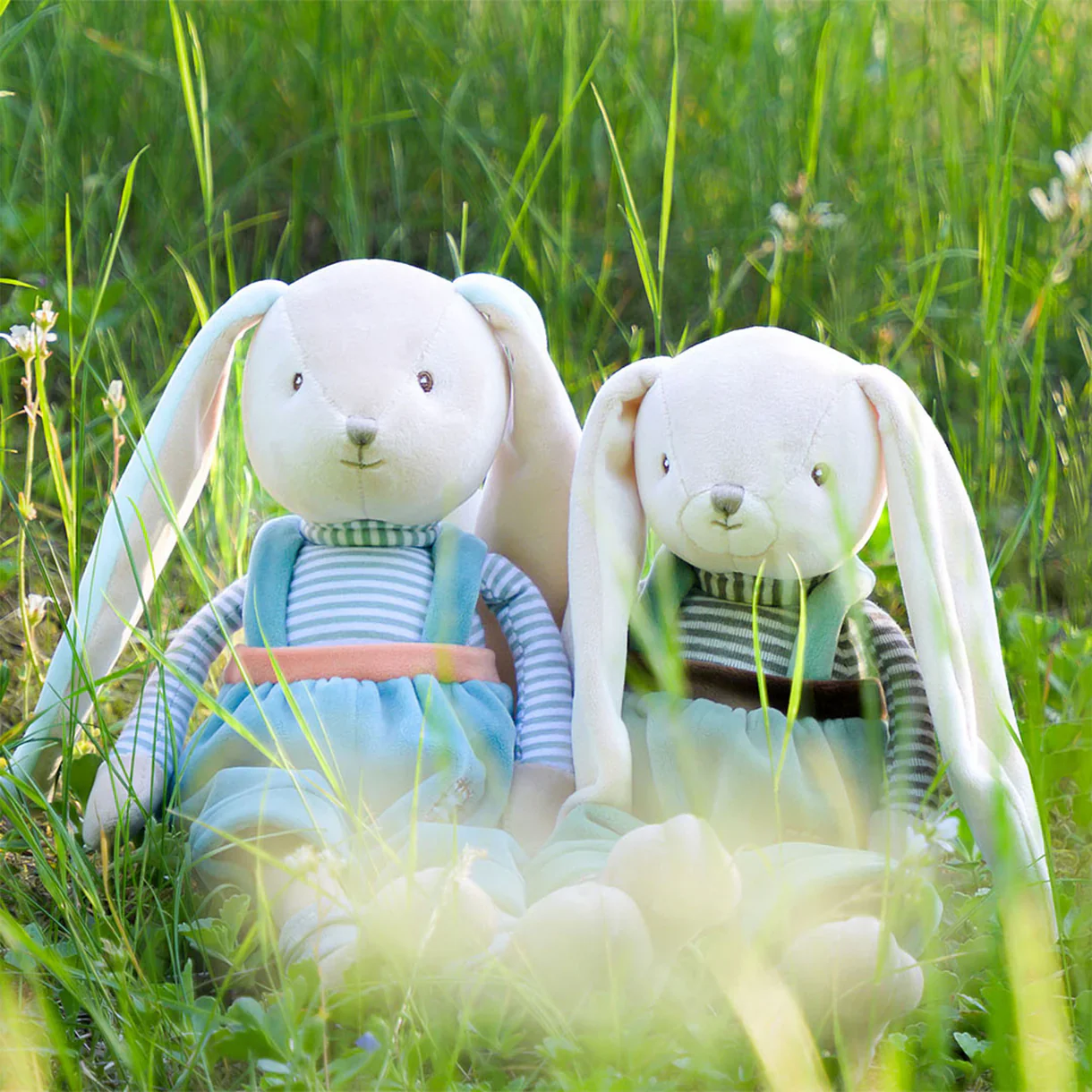 Bukowski - Little Bunny Brothers Plush Toy, Sky Blue Pants - Image 9