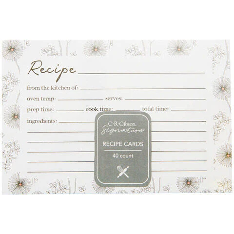 C. R. Gibson - Recipe Cards, Night & Day Blush
