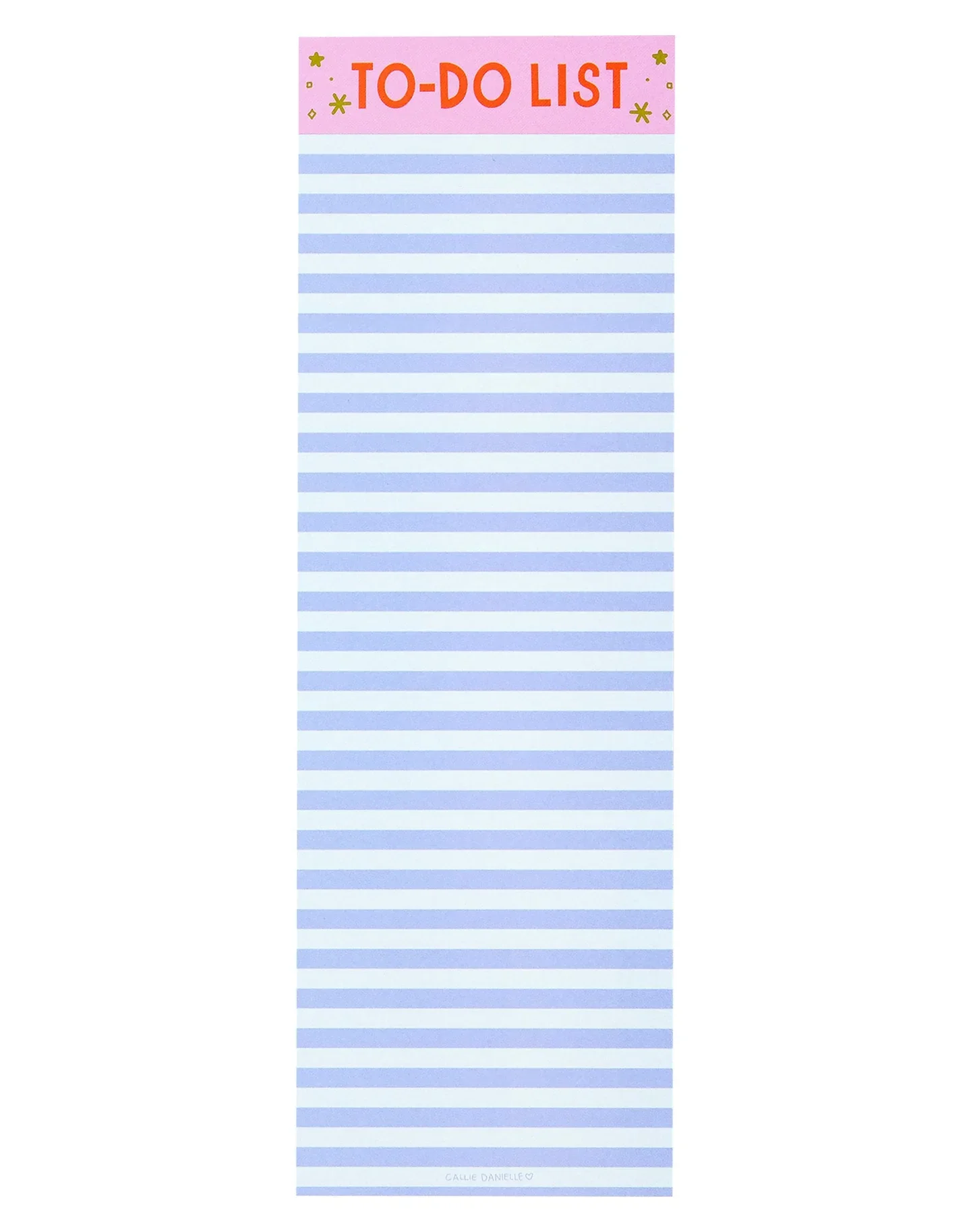 Callie Danielle - Blue Stripe To Do List Notepad