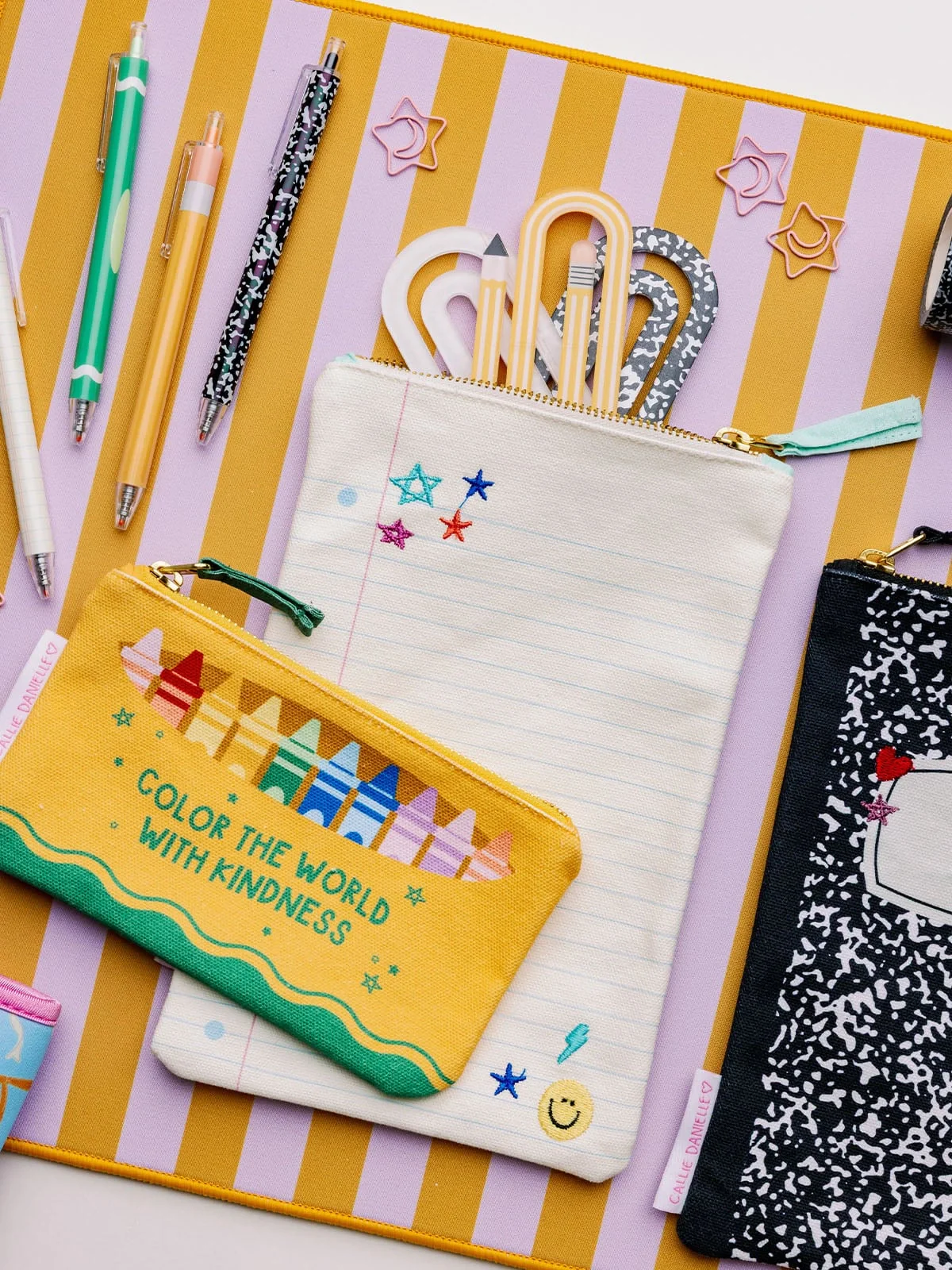 Callie Danielle - Color the World With Kindness Canvas Pouch - Image 2