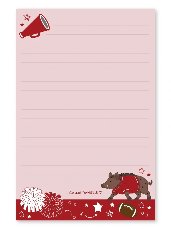 Callie Danielle - Fayetteville Football Game Day Notepad