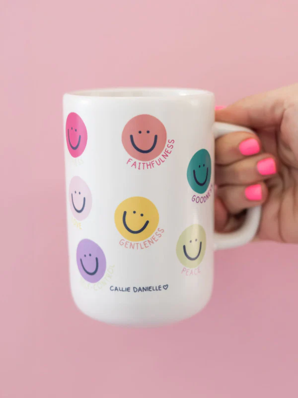 Callie Danielle - Smiley Fruits of The Spirit Tall Ceramic Mug