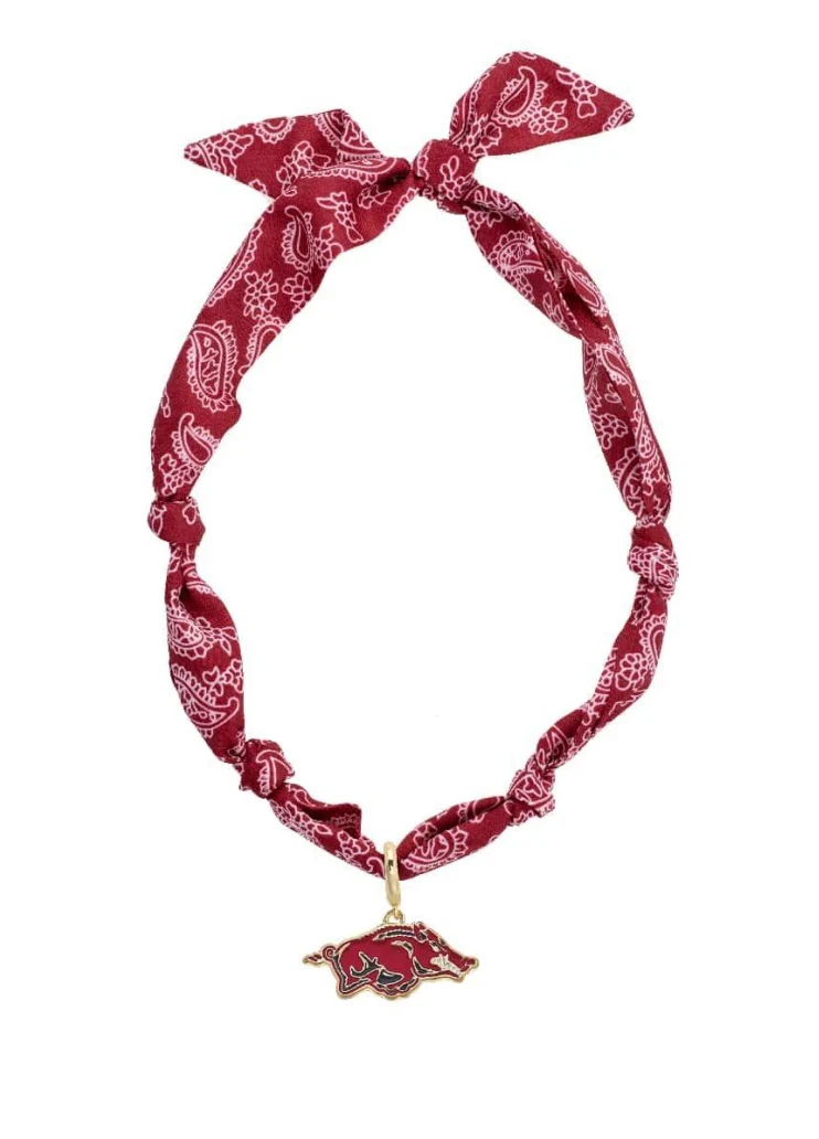 Canvas - Arkansas Razorbacks Bandana Scarf Necklace