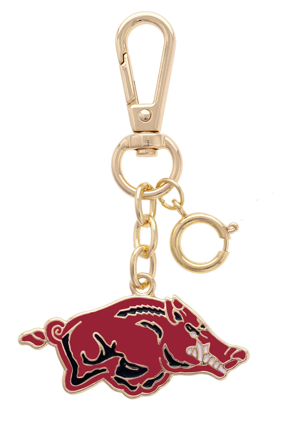 Canvas - Arkansas Razorbacks Enamel Logo Bag Charm