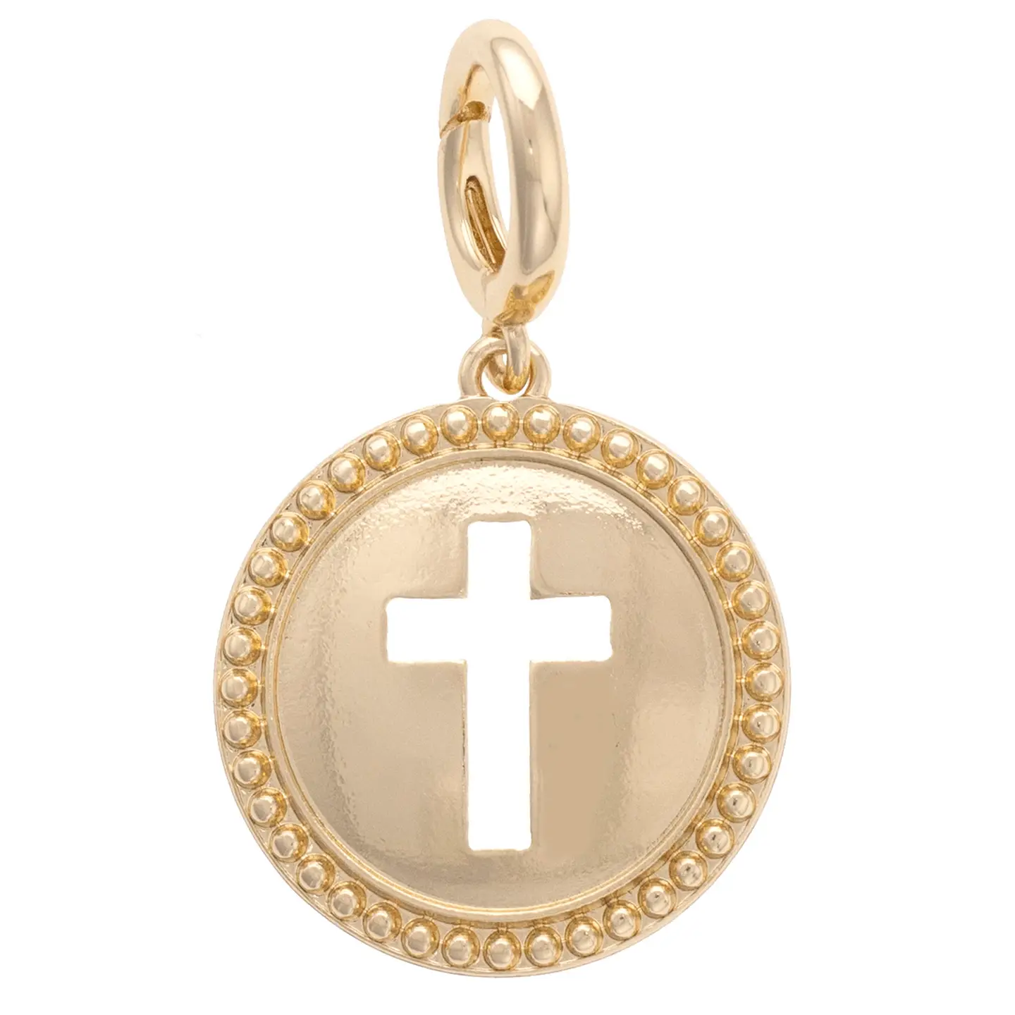 Canvas - Cross Coin Charm