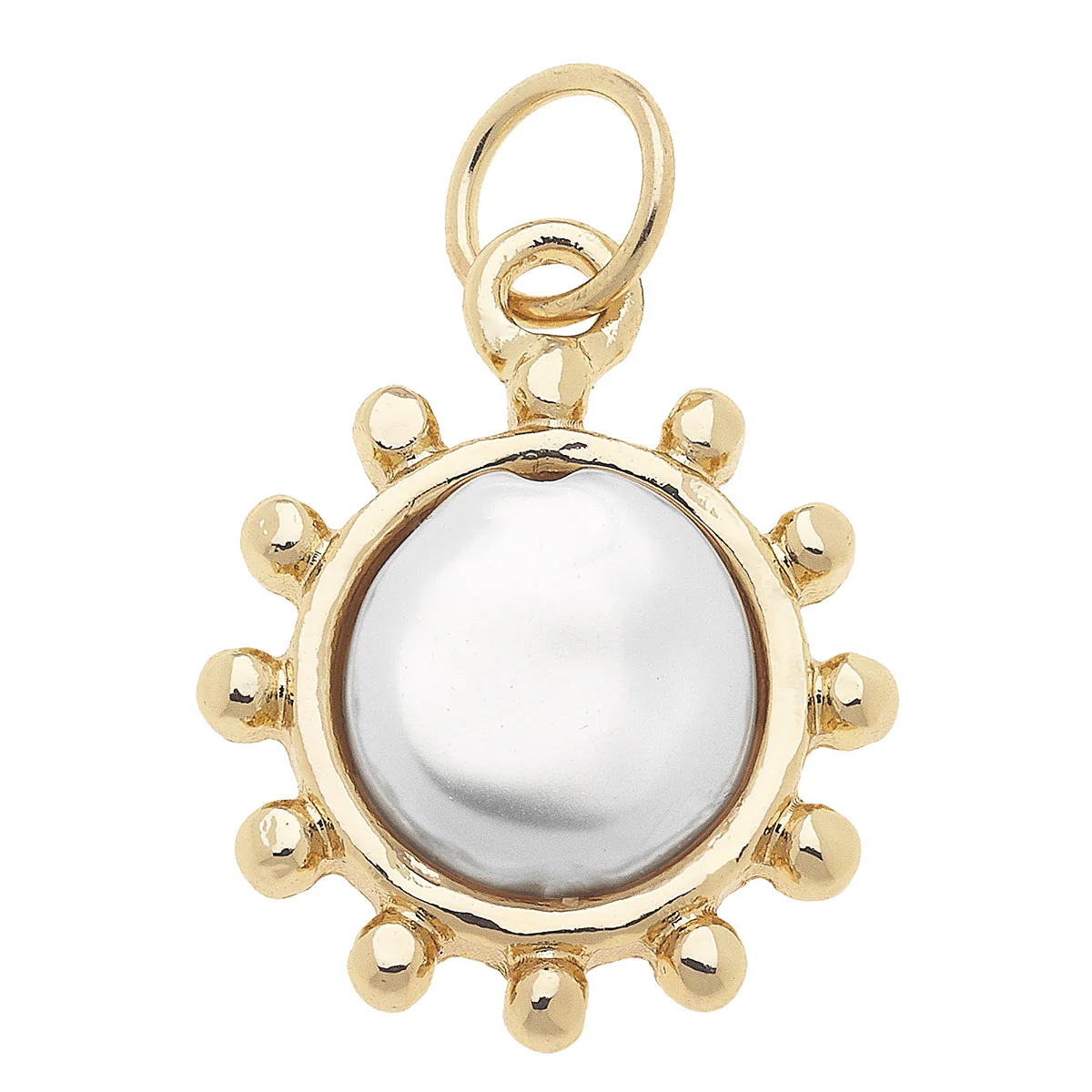 Canvas - Mother of Pearl Coin Charm