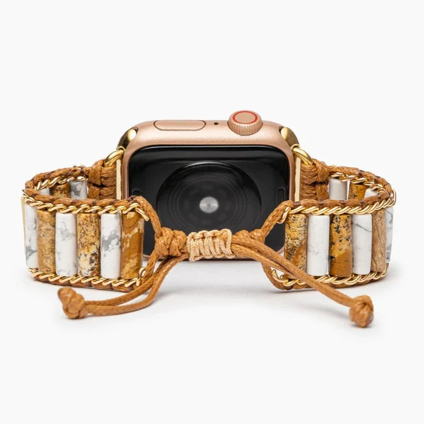 Cape Diablo - Apple Watch Strap, Linked Howlite & Jasper - Image 3