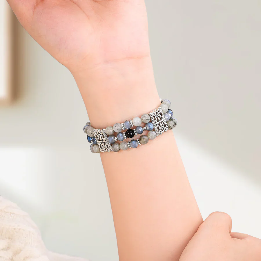 Cape Diablo - Apple Watch Strap, Stretch Artisanal Labradorite Indigo - Image 3