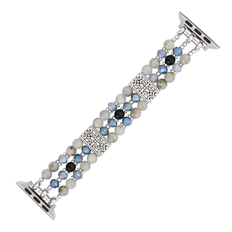Cape Diablo - Apple Watch Strap, Stretch Artisanal Labradorite Indigo - Image 4