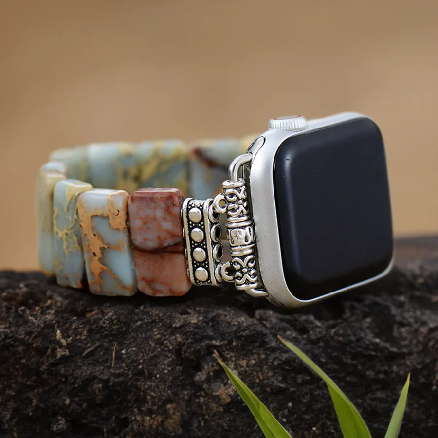 Cape Diablo - Apple Watch Strap, Stretch Tibetan Jasper - Image 3