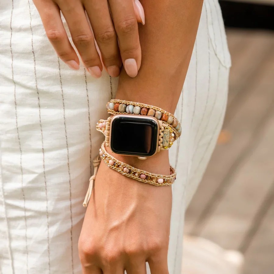 Cape Diablo - Apple Watch Wrap Strap, Sweet Jasper - Image 4