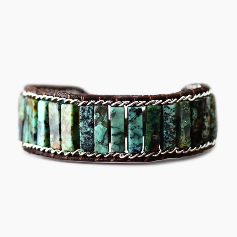 Cape Diablo - Beaded Cuff Bracelet, Oceanic Turquoise - Image 3