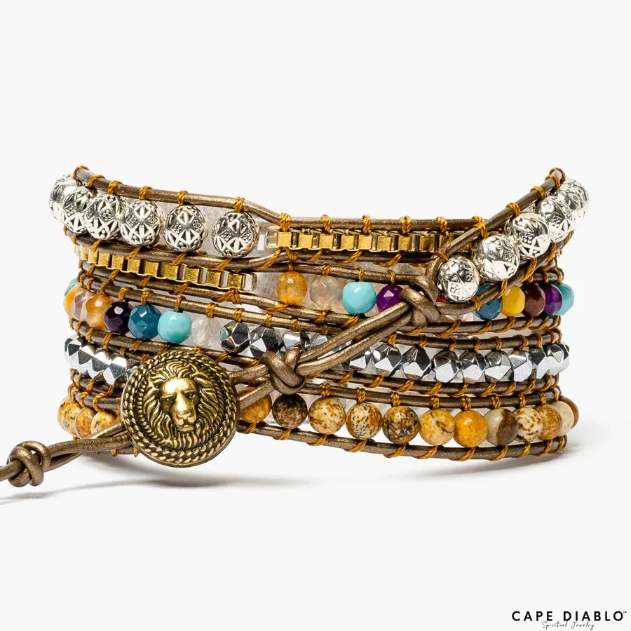 Cape Diablo - Beaded Wrap Bracelet, Earth Healing Energy - Image 3