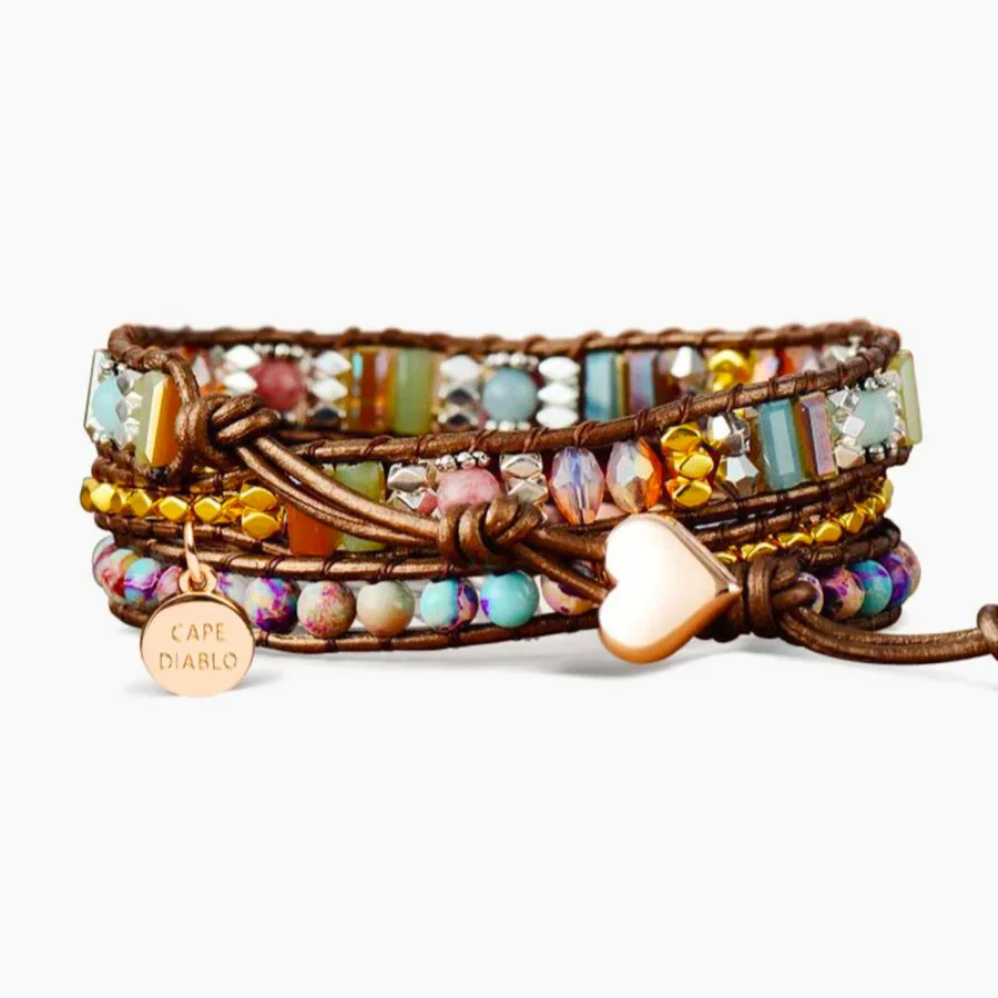 Cape Diablo - Beaded Wrap Bracelet, Imperial Protection - Image 3