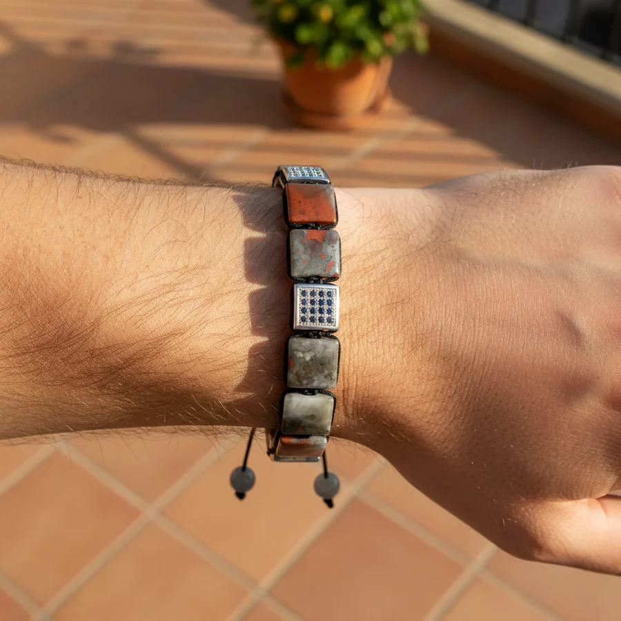 Cape Diablo - Men's Bracelet, African Bloodstone - Image 3