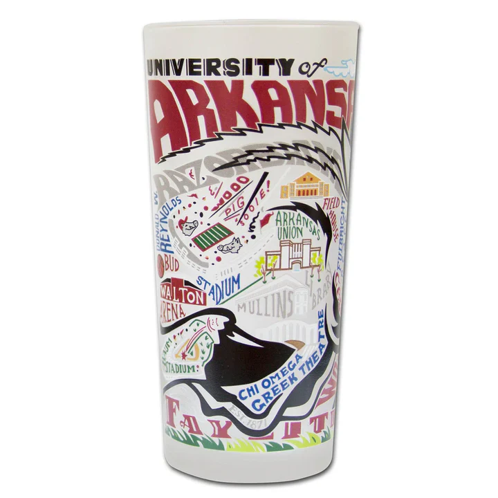 Catstudio - University of Arkansas Drinking Glass