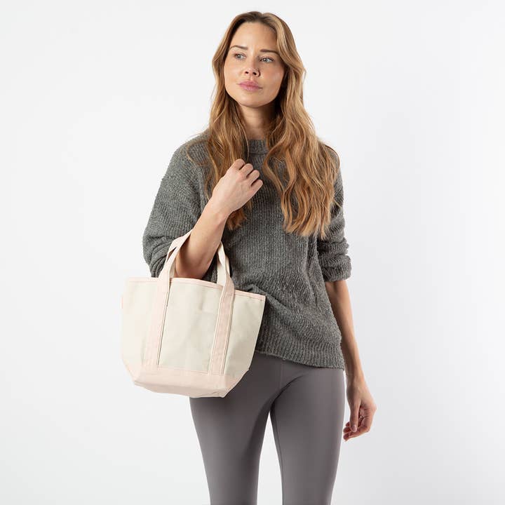 CB Station - Handy Open Top Tote, Powder Pink - Image 3