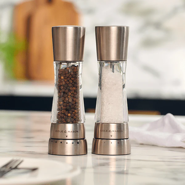 Cole & Mason - Derwent Salt & Pepper Mills, Stainless Steel - Image 3