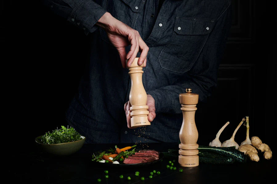 Cole & Mason - London Natural Beech Salt & Pepper Mills - Image 2