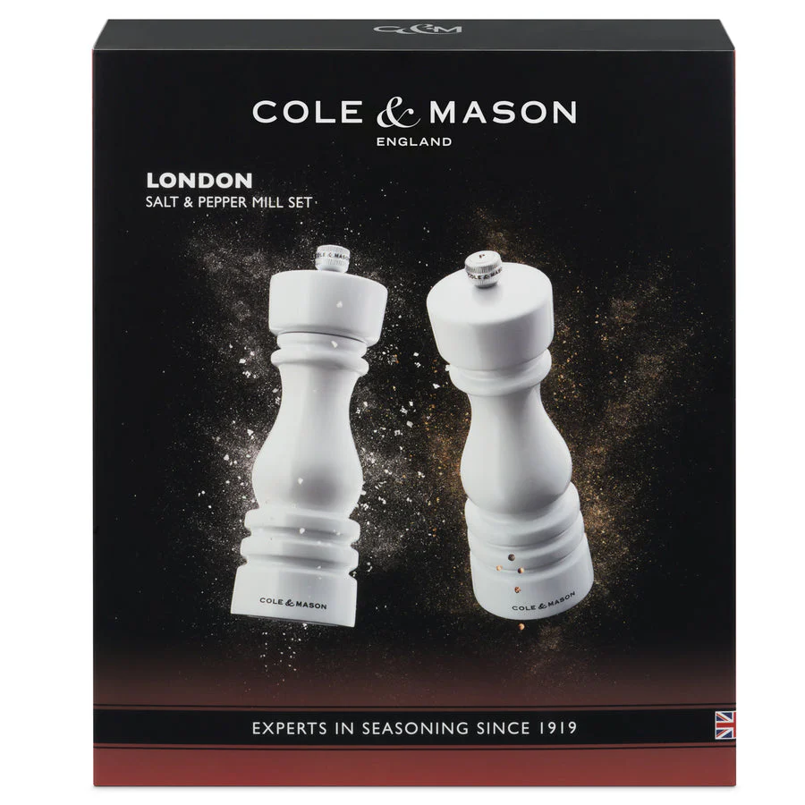 Cole & Mason - London White Gloss Salt & Pepper Mill - Image 4