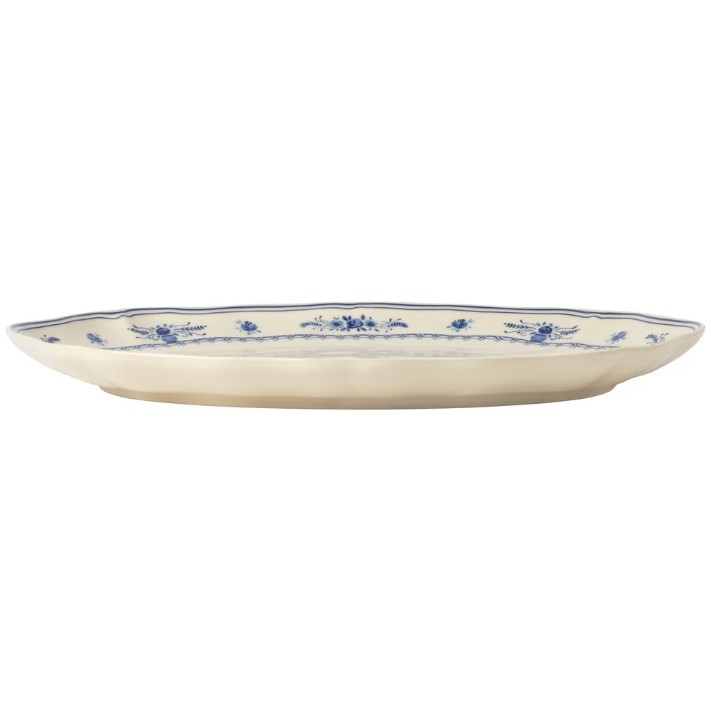 Costa Nova - Vila Oval Platter, Beige & Blue - Image 2