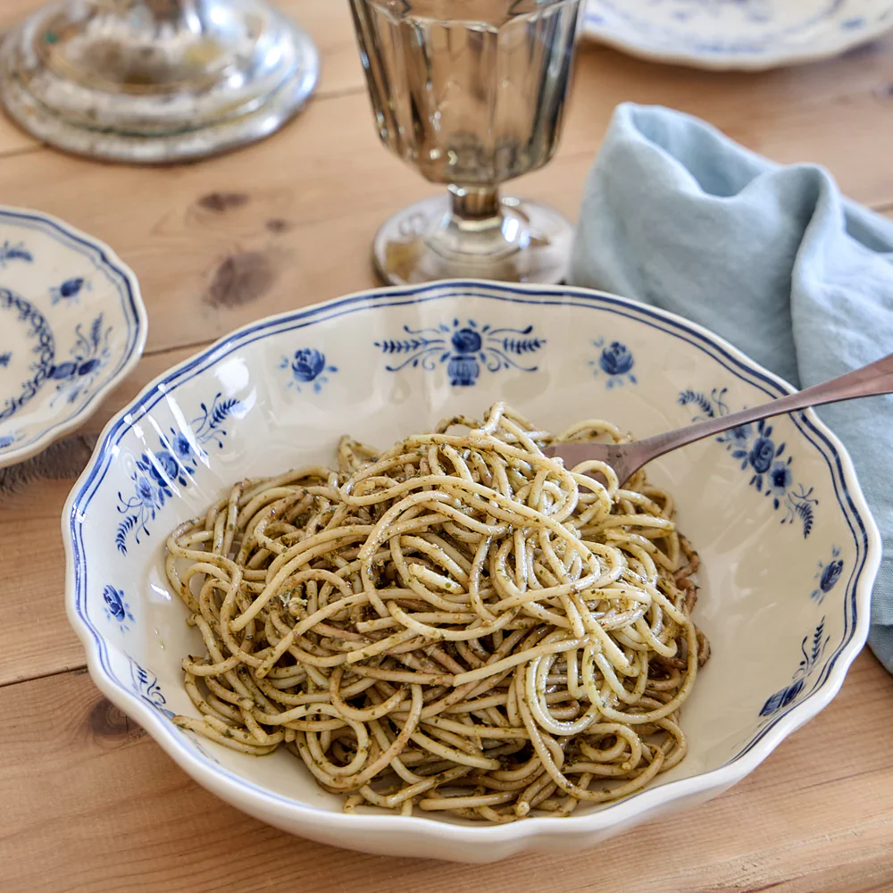 Costa Nova - Vila Pasta Bowl, Beige & Blue - Image 3