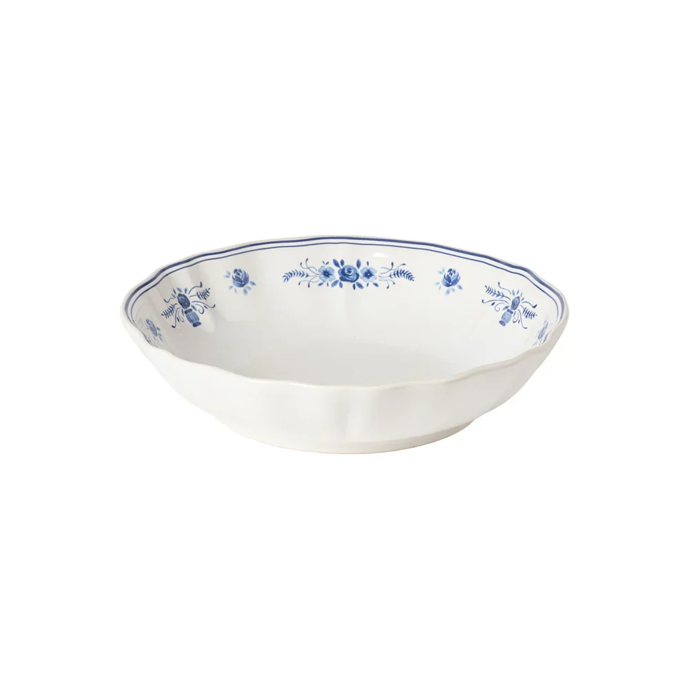 Costa Nova - Vila Pasta Bowl, White & Blue