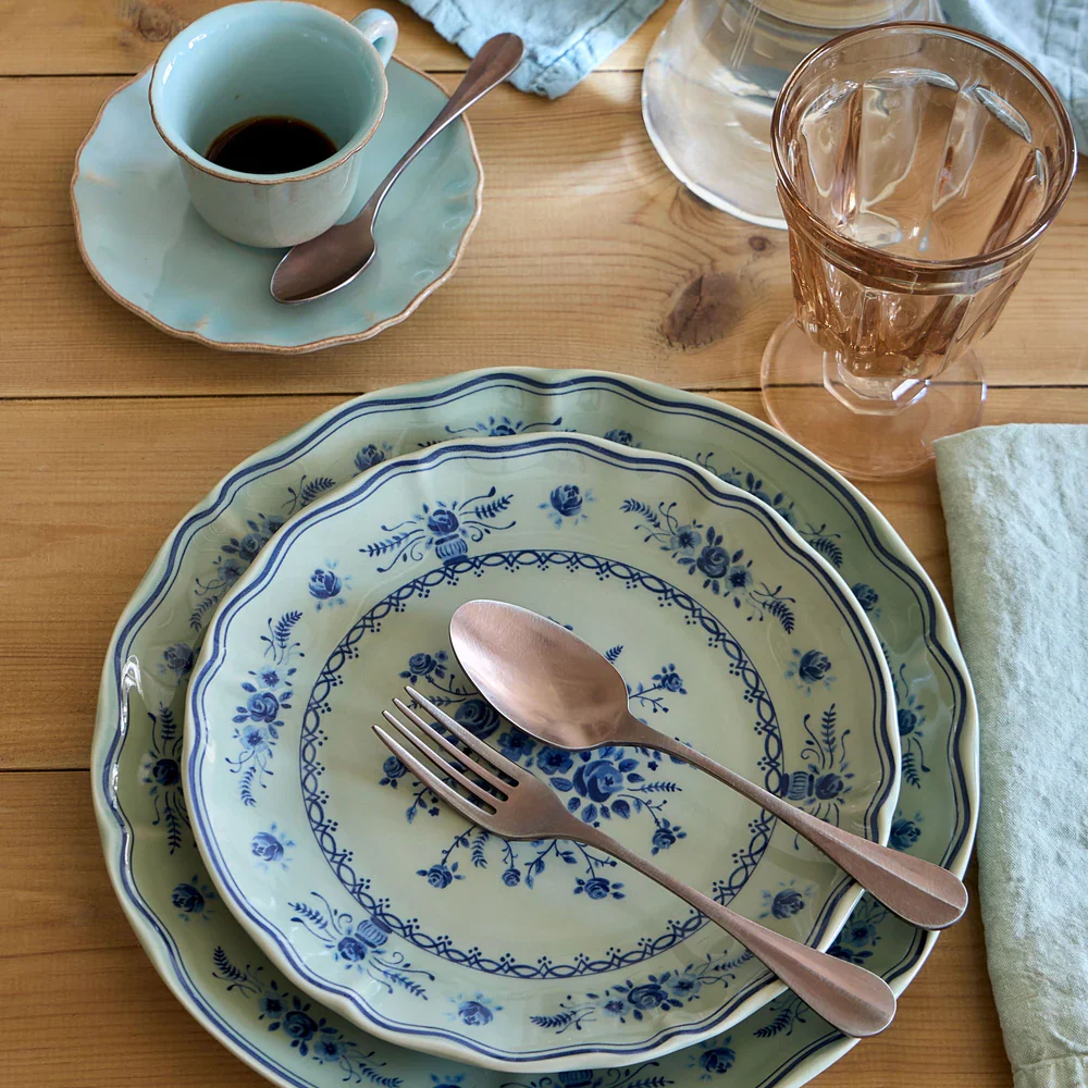 Costa Nova - Vila Salad Plate, Olive & Blue - Image 3