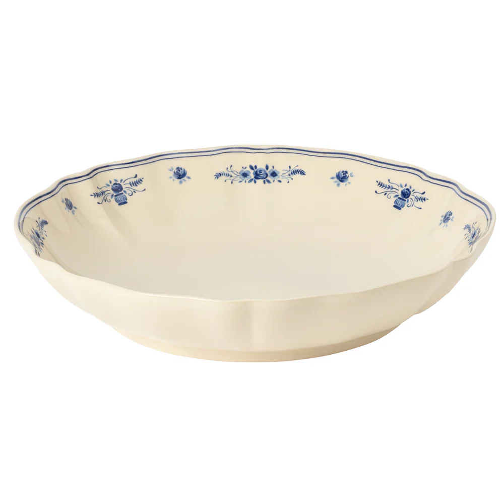 Costa Nova - Vila Serving Bowl, Beige & Blue