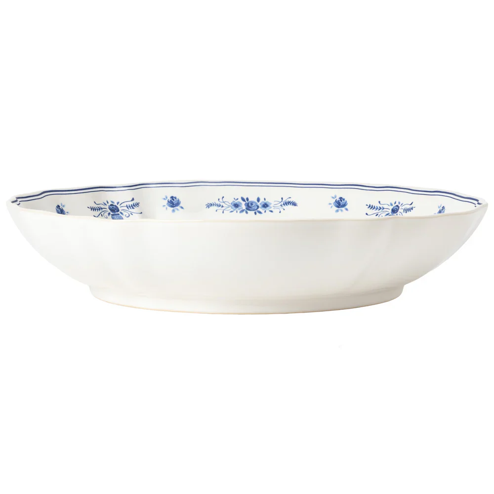 Costa Nova - Vila Serving Bowl, White & Blue - Image 2