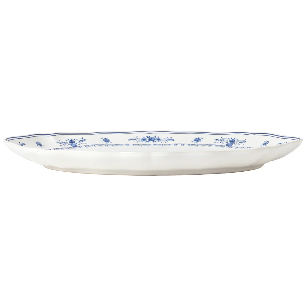 Costa Nova - Vila Oval Platter, White & Blue - Image 2