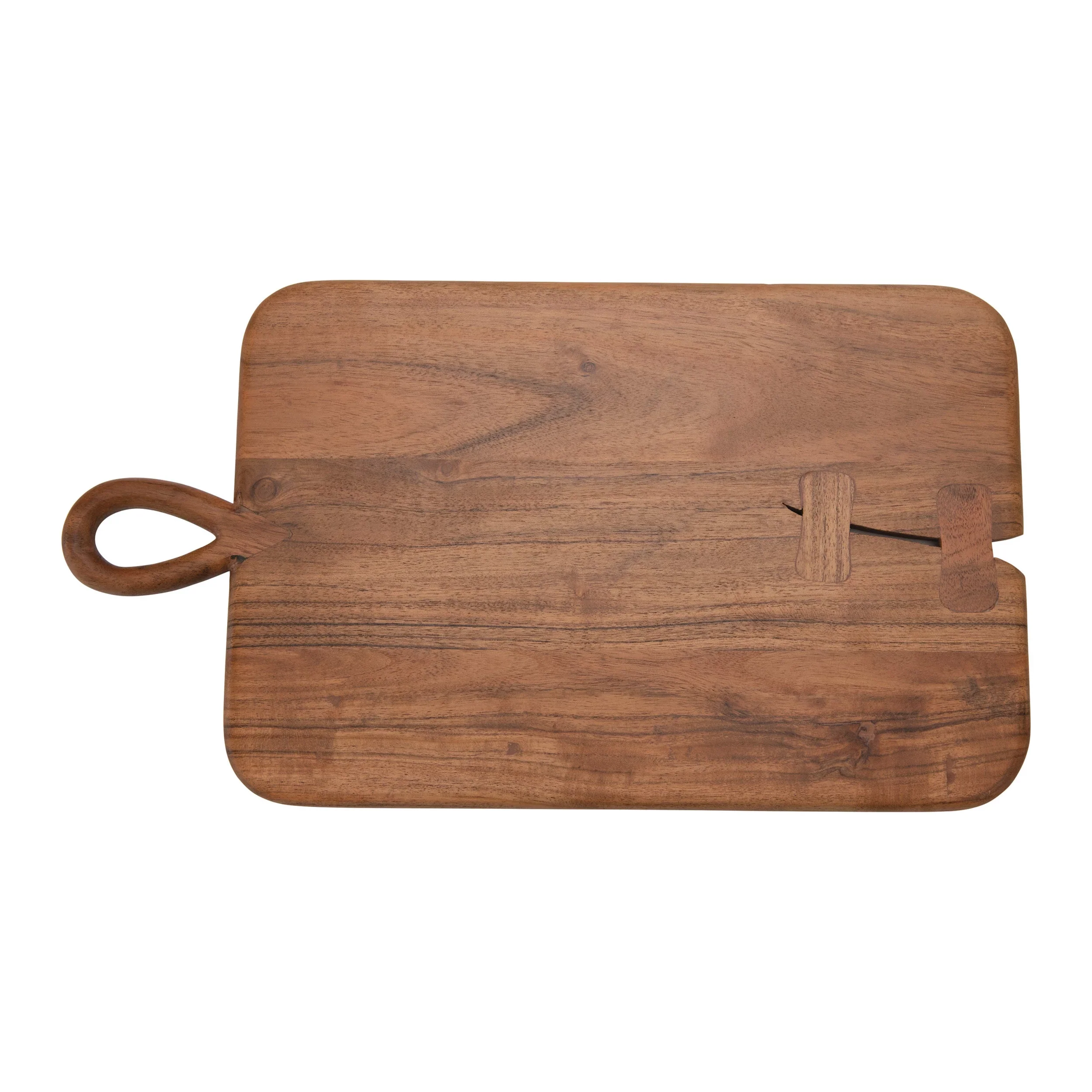 Creative Co-op - Acacia Wood Cutting Board with Handle - Image 3